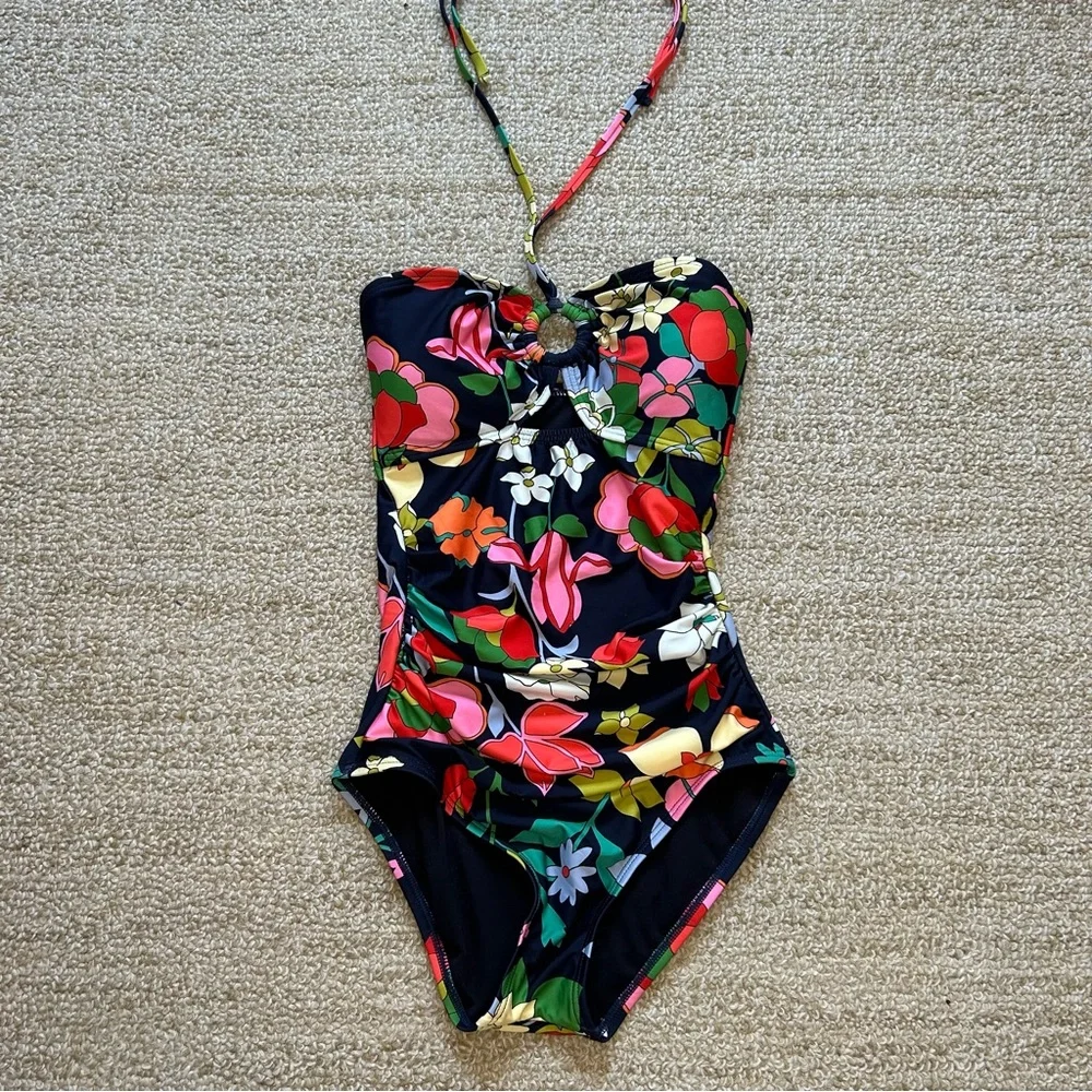 Kate Spade Flower Bed Bandeau One Piece